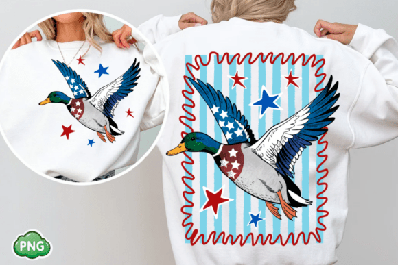 4th of July Mallard Duck Boy PNG: A Versatile Design Resource for Patriotic Celebrations