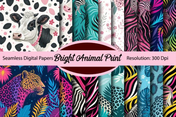 Beyond the Background: Leveraging Bright Animal Print Digital Paper in Modern Creative Workflows