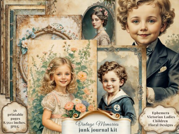 Bringing Timeless Elegance to Your Projects with the Vintage Memories Junk Journal Kit