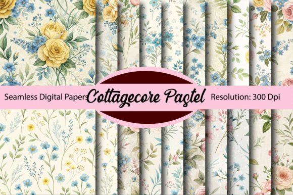 Cottagecore Pastel Digital Paper: Practical Applications for Seamless Creative Projects