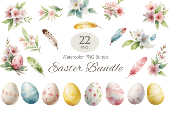 Easter Clipart Elements Set: A Flexible Design Resource for Creative Projects