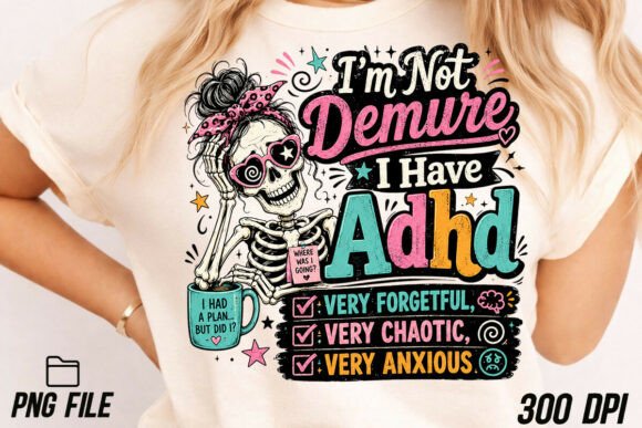 Funny ADHD and Sarcastic Skeleton PNG: A Practical Asset Review
