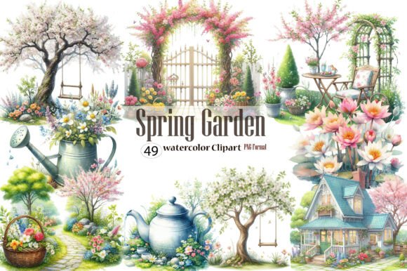 Watercolor Spring Garden Clipart: Strategic Design for Creative Entrepreneurs and Makers